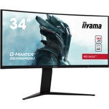 iiyama G-MASTER GB3466WQSU-B1 LED display 86,4 cm (34") 3440 x 1440 Pixel UltraWide Quad HD Nero, Monitor di gioco Nero, 86,4 cm (34"), 3440 x 1440 Pixel, UltraWide Quad HD, LED, 1 ms, Nero
