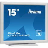 iiyama ProLite T1531SR-W5 monitor touch screen 38,1 cm (15") 1024 x 768 Pixel Bianco, Monitor LED bianco, 38,1 cm (15"), 300 cd/m², TN, 4:3, 1024 x 768 Pixel, LED
