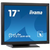 iiyama ProLite T1731SR-B5 monitor touch screen 43,2 cm (17") 1280 x 1024 Pixel Single-touch Nero, Monitor LED Nero, 43,2 cm (17"), 200 cd/m², TN, 5:4, 1280 x 1024 Pixel, 5:4