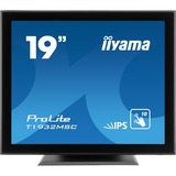 iiyama ProLite T1932MSC-B5X monitor touch screen 48,3 cm (19") 1280 x 1024 Pixel Multi-touch Da tavolo Nero, Monitor LED Nero, 48,3 cm (19"), 225 cd/m², IPS, 5:4, 1280 x 1024 Pixel, LED