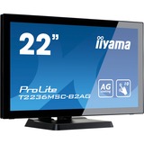 iiyama ProLite T2236MSC 54,6 cm (21.5") 1920 x 1080 Pixel Multi-touch Nero Nero, 54,6 cm (21.5"), 215 cd/m², A-MVA, 16:9, 1920 x 1080 Pixel, LED