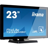 iiyama ProLite T2336MSC-B2 monitor touch screen 58,4 cm (23") 1920 x 1080 Pixel Multi-touch Nero, Monitor LED Nero, 58,4 cm (23"), 215 cd/m², Full HD, IPS, 16:9, 1920 x 1080 Pixel