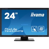 iiyama ProLite T2453MTS-B1 monitor touch screen 59,9 cm (23.6") 1920 x 1080 Pixel Dual-touch Da tavolo Nero, Monitor LED Nero, 59,9 cm (23.6"), 250 cd/m², Full HD, VA, 16:9, 1920 x 1080 Pixel