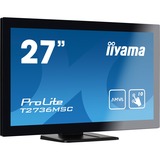 iiyama ProLite T2736MSC-B1 monitor touch screen 68,6 cm (27") 1920 x 1080 Pixel Multi-touch Nero, Monitor LED Nero, 68,6 cm (27"), 255 cd/m², Full HD, A-MVA, 16:9, 1920 x 1080 Pixel