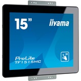 iiyama ProLite TF1515MC-B2 Monitor PC 38,1 cm (15") 1024 x 768 Pixel XGA LED Touch screen Nero Nero, 38,1 cm (15"), 1024 x 768 Pixel, XGA, LED, 8 ms, Nero