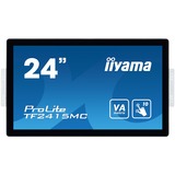 iiyama ProLite TF2415MC-B2 Monitor PC 60,5 cm (23.8") 1920 x 1080 Pixel Full HD VA Touch screen Multi utente Nero Nero, 60,5 cm (23.8"), 1920 x 1080 Pixel, Full HD, VA, 16 ms, Nero