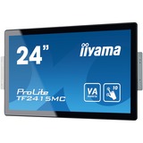 iiyama ProLite TF2415MC-B2 Monitor PC 60,5 cm (23.8") 1920 x 1080 Pixel Full HD VA Touch screen Multi utente Nero Nero, 60,5 cm (23.8"), 1920 x 1080 Pixel, Full HD, VA, 16 ms, Nero