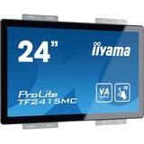 iiyama ProLite TF2415MC-B2 Monitor PC 60,5 cm (23.8") 1920 x 1080 Pixel Full HD VA Touch screen Multi utente Nero Nero, 60,5 cm (23.8"), 1920 x 1080 Pixel, Full HD, VA, 16 ms, Nero