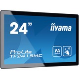 iiyama ProLite TF2415MC-B2 Monitor PC 60,5 cm (23.8") 1920 x 1080 Pixel Full HD VA Touch screen Multi utente Nero Nero, 60,5 cm (23.8"), 1920 x 1080 Pixel, Full HD, VA, 16 ms, Nero