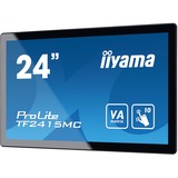 iiyama ProLite TF2415MC-B2 Monitor PC 60,5 cm (23.8") 1920 x 1080 Pixel Full HD VA Touch screen Multi utente Nero Nero, 60,5 cm (23.8"), 1920 x 1080 Pixel, Full HD, VA, 16 ms, Nero