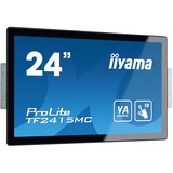 iiyama ProLite TF2415MC-B2 monitor touch screen 60,5 cm (23.8") 1920 x 1080 Pixel Multi-touch Multi utente Nero, Monitor LED Nero, 60,5 cm (23.8"), 315 cd/m², Full HD, VA, 16:9, 1920 x 1080 Pixel