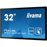 iiyama ProLite TF3215MC-B1AG Monitor PC 81,3 cm (32") 1920 x 1080 Pixel Full HD LED Touch screen Chiosco Nero Nero, 81,3 cm (32"), 1920 x 1080 Pixel, Full HD, LED, 8 ms, Nero