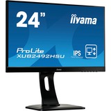 iiyama ProLite XUB2492HSU-B1 LED display 60,5 cm (23.8") 1920 x 1080 Pixel Full HD LCD Nero, Monitor LED Nero, 60,5 cm (23.8"), 1920 x 1080 Pixel, Full HD, LED, 5 ms, Nero