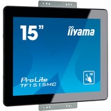 iiyama TF1515MC-B2 Monitor PC 38,1 cm (15") 1024 x 768 Pixel XGA LED Touch screen Nero, Monitor LED Nero, 38,1 cm (15"), 1024 x 768 Pixel, XGA, LED, 8 ms, Nero