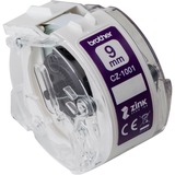 Brother CZ-1001 nastro per etichettatrice Viola su bianco Viola su bianco, CZ, Ad inchiostro, Brother, VC-500W, 9 mm