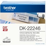 Brother DK-22246 nastro per etichettatrice Nero su bianco Nero su bianco, DK, Nero, Bianco, Termica diretta, Brother, QL-1100, QL-1110NWB, QL-1050, QL-1060N
