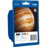 Brother LC1240RBWBPDR cartuccia d'inchiostro 3 pz Originale Ciano, Magenta, Giallo Ciano, Magenta, Giallo, 3 pz, 600 pagine, Confezione multipla, Vendita al dettaglio