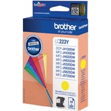 Brother LC223Y cartuccia d'inchiostro 1 pz Originale Giallo Giallo, 1 pz, 550 pagine, Confezione singola