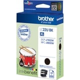 Brother LC22UBK cartuccia d'inchiostro 1 pz Originale Nero Nero, 1 pz, 2400 pagine, Confezione singola