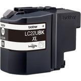 Brother LC22UBK cartuccia d'inchiostro 1 pz Originale Nero Nero, 1 pz, 2400 pagine, Confezione singola