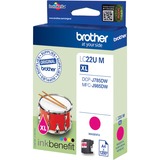 Brother LC22UM cartuccia d'inchiostro 1 pz Originale Resa elevata (XL) Magenta Resa elevata (XL), Magenta, Inchiostro a base di pigmento, 1 pz, 1200 pagine, Confezione singola