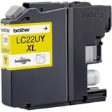 Brother LC22UY cartuccia d'inchiostro 1 pz Originale Giallo Giallo, 1 pz, 1200 pagine, Confezione singola