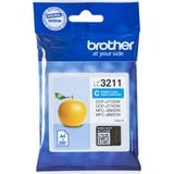 Brother LC3211C cartuccia d'inchiostro 1 pz Originale Resa standard Ciano Resa standard, Ciano, 1 pz, 200 pagine, Confezione singola