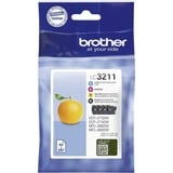 Brother LC3211VAL cartuccia d'inchiostro 4 pz Originale Resa standard Nero, Ciano, Magenta, Giallo Resa standard, Nero, Ciano, Magenta, Giallo, 4 pz, 200 pagine, 200 pagine, Confezione multipla
