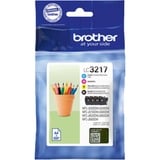Brother LC3217VALDR cartuccia d'inchiostro 4 pz Originale Nero, Ciano, Magenta, Giallo Nero, Ciano, Magenta, Giallo, 4 pz, 550 pagine, 550 pagine, Confezione multipla