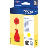 Brother LC-121Y cartuccia d'inchiostro 1 pz Originale Giallo giallo, Inchiostro a base di pigmento, 1 pz