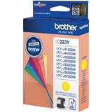 Brother LC-223Y cartuccia d'inchiostro 1 pz Originale Giallo Inchiostro a base di pigmento, 550 pagine, 1 pz, Confezione singola