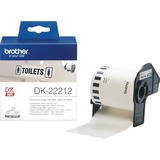 Brother Nastro pellicola continua bianco Nero su bianco, DK, Bianco, Termica diretta, Brother, Brother QL1050, QL1060N, QL500, QL500A, QL550, QL560, QL560VP, QL570, QL580N, QL650TD, QL700,...