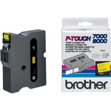 Brother Nastro per etichettatura 18mm, Nastro di scrittura Nero su giallo, TX, Nero, Brother, PT-7000, PT-8000, PT-PC, 1,8 cm
