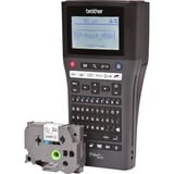 Brother PT-H500 stampante per etichette (CD) 180 x 180 DPI 30 mm/s Cablato TZe QWERTY, Stampa etichette Nero, QWERTY, TZe, 180 x 180 DPI, 30 mm/s, Cablato, Nero