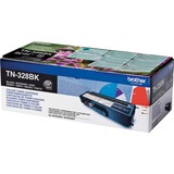 Brother TN-328BK cartuccia toner 1 pz Originale Nero 6000 pagine, Nero, 1 pz, Vendita al dettaglio