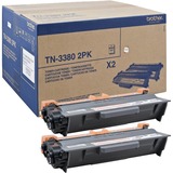 Brother TN-3380 Twin cartuccia toner 2 pz Originale Nero 16000 pagine, Nero, 2 pz