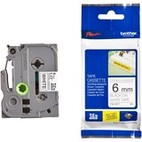 Brother TZE-S211 nastro per etichettatrice TZ, Nastro di scrittura TZ, Nero, Ad inchiostro, Cina, 5 anno/i, 6 mm