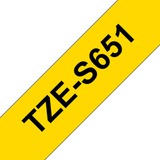 Brother TZeS651 nastro per etichettatrice TZ giallo, TZ, 8 m, 1 pz, Blister, 2,4 cm