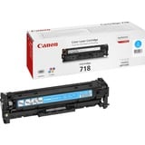 Canon CRG-718 C cartuccia toner 1 pz Originale Ciano 2900 pagine, Ciano, 1 pz, Vendita al dettaglio