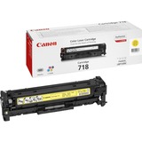 Canon CRG-718 Y cartuccia toner 1 pz Originale Giallo 2900 pagine, Giallo, 1 pz, Vendita al dettaglio