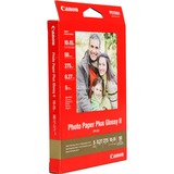 Canon Carta fotografia lucida PP-201 II Plus 4x6" - 50 fogli Molto lucida, 260 g/m², Rosso, 50 fogli, 270 µm, Canon Lucia, ChromaLife100+