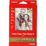 Canon Carta fotografia lucida PP-201 II Plus 4x6" - 50 fogli Molto lucida, 260 g/m², Rosso, 50 fogli, 270 µm, Canon Lucia, ChromaLife100+