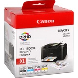 Canon Cartucce d'inchiostro a resa elevata Multipack BK/C/M/Y PGI-1500XL Confezione multipla
