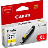 Canon Cartuccia d'inchiostro giallo a resa elevata CLI-571 Y XL giallo, Resa elevata (XL), Inchiostro a base di pigmento, 11 ml, 715 pagine, 1 pz