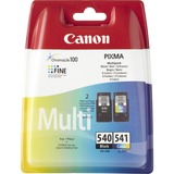 Canon PG-540/CL-541 Multi pack cartuccia d'inchiostro 2 pz Originale Nero, Ciano, Magenta, Giallo 2 pz, Confezione multipla, Vendita al dettaglio