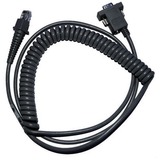 Datalogic CAB-362 RS-232 Coiled 9-Pin Fem., Cavo Nero, 9 pin "D", RS-232, Femmina/Femmina, 2 m
