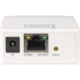 Digitus Print Server Fast Ethernet , parallelo, Server di stampa bianco, parallelo, Bianco, LAN, status, Taiwan, LAN Ethernet, IEEE 802.3, IEEE 802.3u, 10,100 Mbit/s