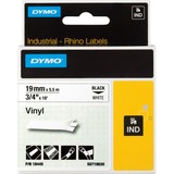 Dymo 19mm RHINO Coloured Vinyl nastro per etichettatrice D1 D1, Bianco, Vinile, Belgio, 5,5 m, 1 pz