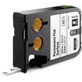Dymo Permanente per superfici piatte, Nastro di scrittura Nero su bianco, Nero, Trasferimento termico, Poliestere, Belgio, -40 - 60 °C