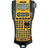 Dymo RHINO 5200 Stampante di Etichette Industriale con Custodia | Tasti Rapidi per Risparmio di TempoStampa VeloceStampante di Etichette Durevole per Cantieri e Lavori di Etichettatura Pesante, Stampa etichette Nero/Giallo, ABC, Trasferimento termico, 180 x 180 DPI, Nero, Giallo